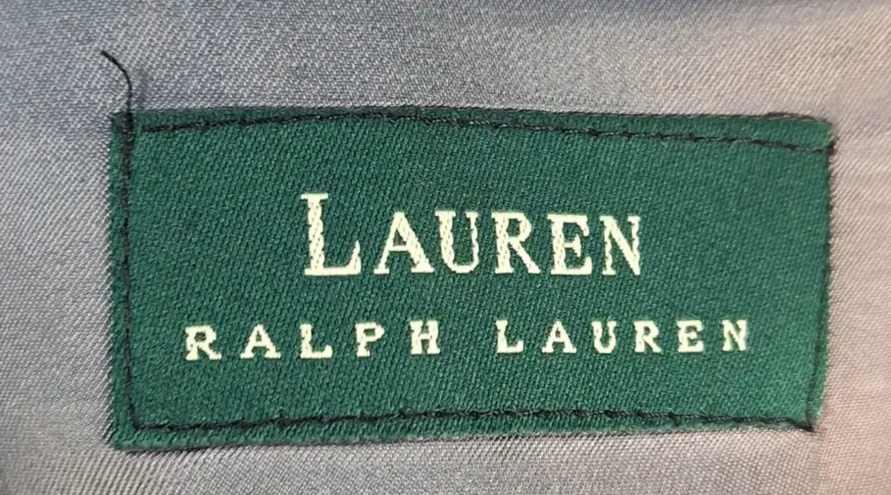 Lauren Ralph Lauren Suit Jacket Mens 46R Gray Wool Single Vent 2 Button Formal